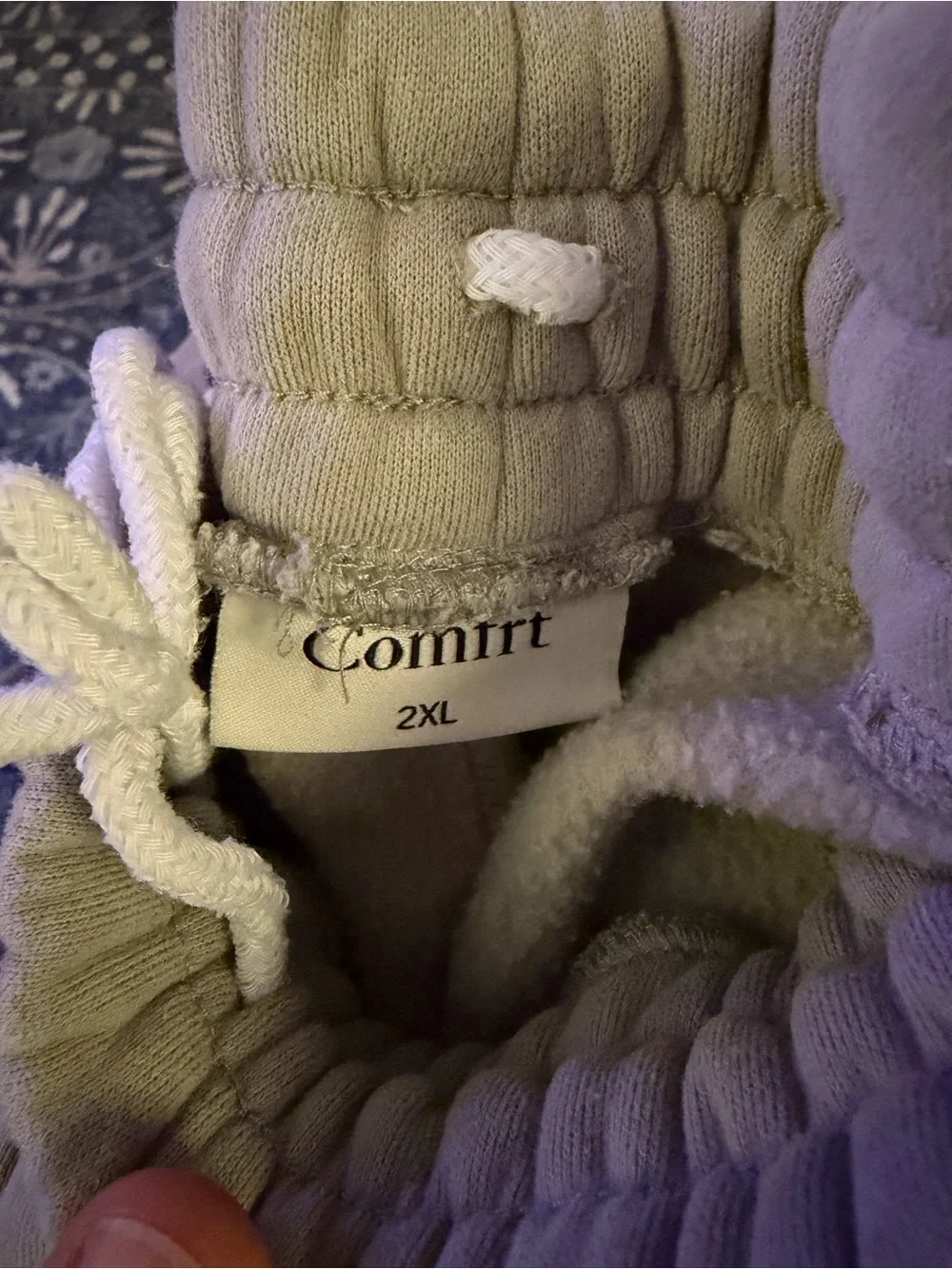 Comfrt Embroidered Hoodie & Sweatpants Set - Cement - Picture 5 of 5